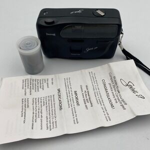 Spirit SP Panorama Focus Free 35mm Point and Shoot Film Camera Black Vintage